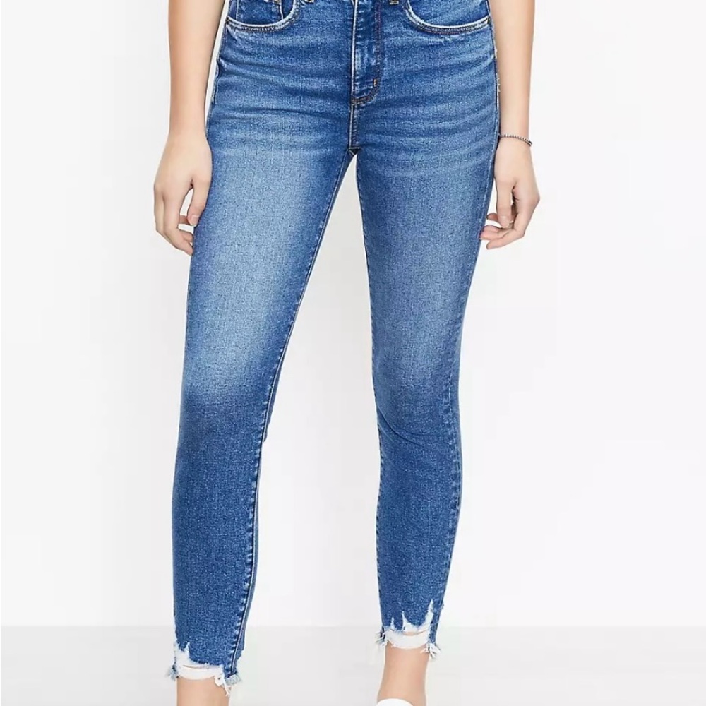 Loft high waisted skinny jeans